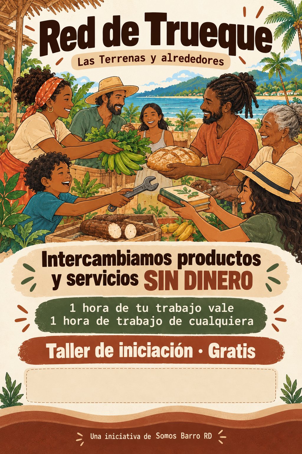 Flyer vertical para WhatsApp y estados con la convocatoria al primer nodo.